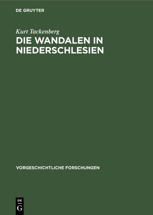 Produktbild: Die Wandalen in Niederschlesien
