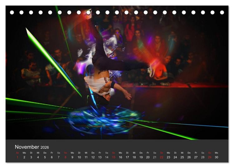 Produktbild: Break Dance B-boys & B-girls (Tischkalender 2026 DIN A5 quer), CALVENDO Monatskalender