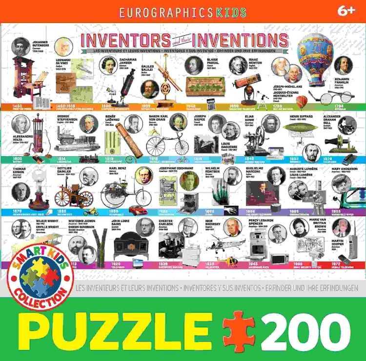 Produktbild: Erfinder und ihre Erfindungen (Puzzle)
