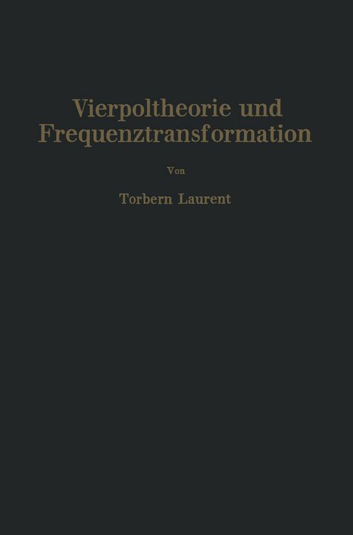 Produktbild: Vierpoltheorie und Frequenztransformation