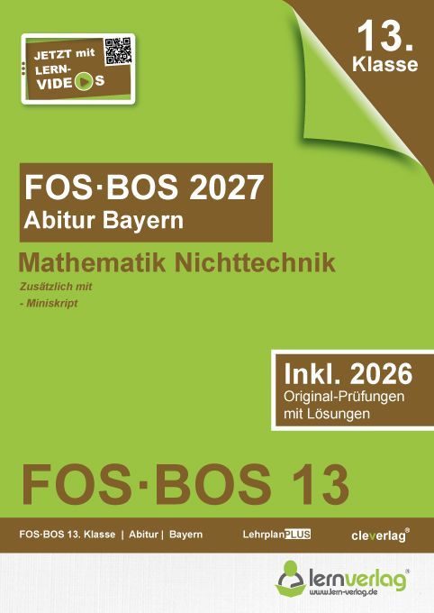 Produktbild: Abiturpr&uuml;fung FOS/BOS Bayern 2027 Mathematik Nichttechnik 13. Klasse