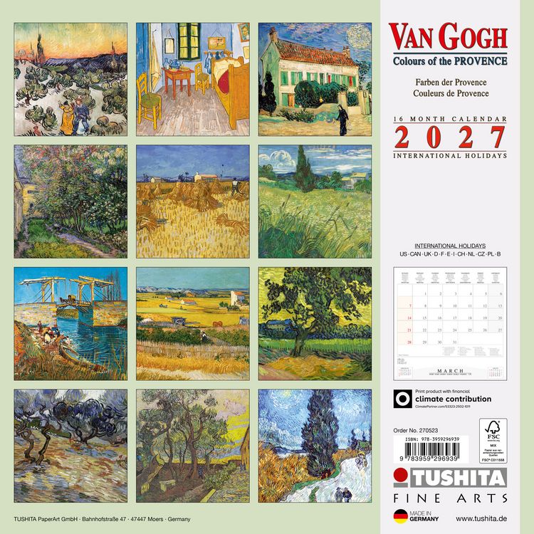 Produktbild: van Gogh - Colours of the Provence 2027