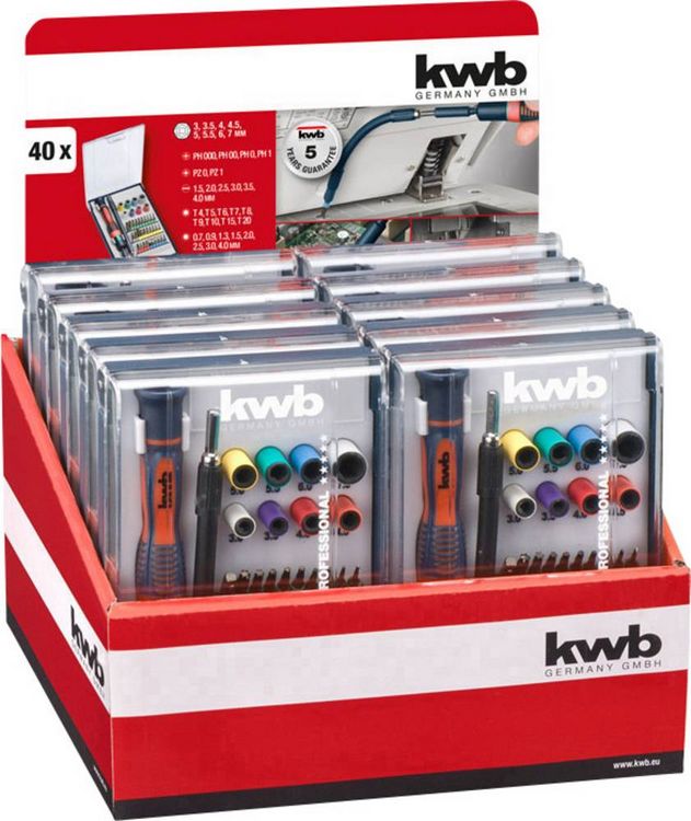 Produktbild: Kwb 115700 Bit-Set 40teilig