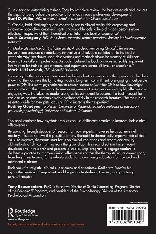 Produktbild: Deliberate Practice for Psychotherapists