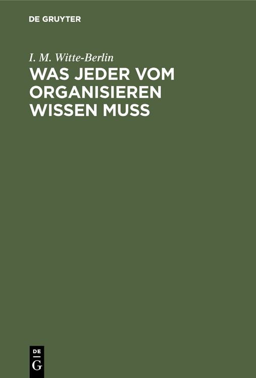 Produktbild: Was jeder vom Organisieren wissen muss