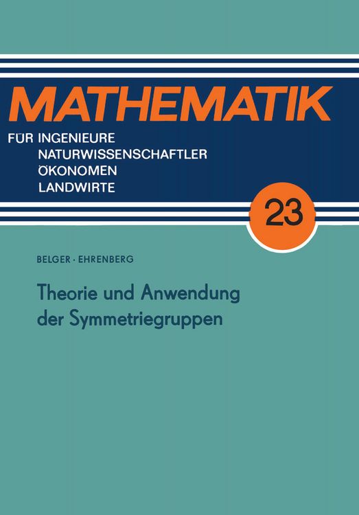 Produktbild: Theorie und Anwendung der Symmetriegruppen