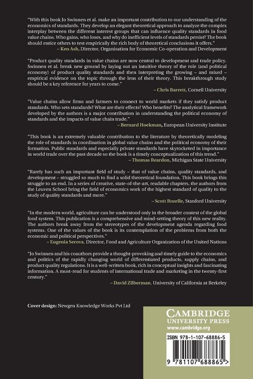 Produktbild: Quality Standards, Value Chains, and International Development