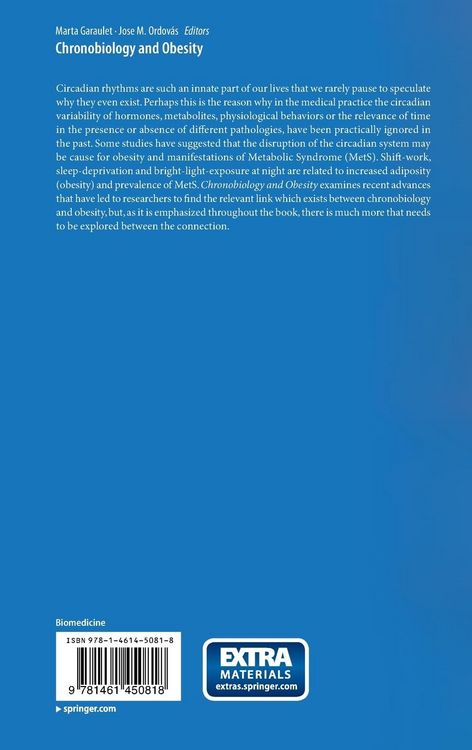 Produktbild: Chronobiology and Obesity