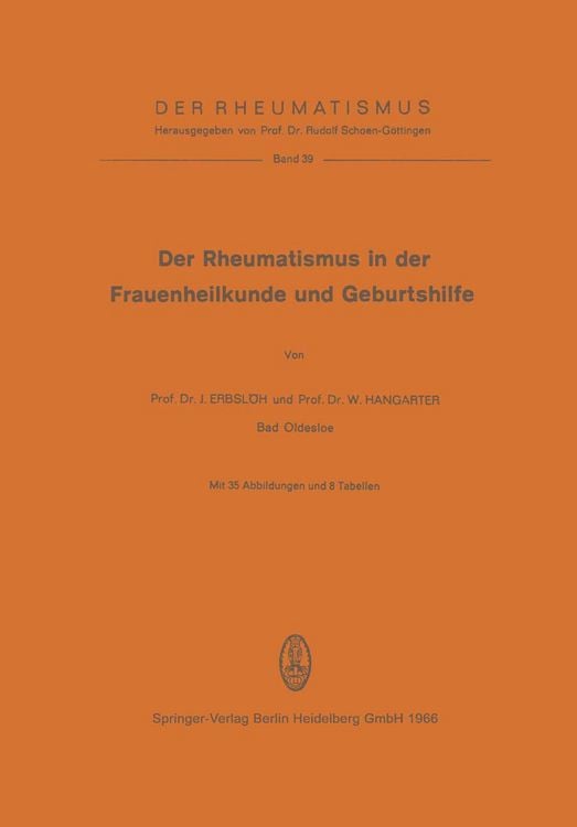 Produktbild: Der Rheumatismus in der Frauenheilkunde und Geburtshilfe