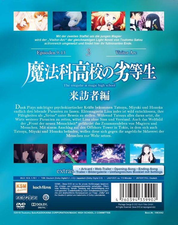 Produktbild: The Irregular at Magic High School: Visitor Arc - Volume 3 - Episode 9-13 im Sammelschuber