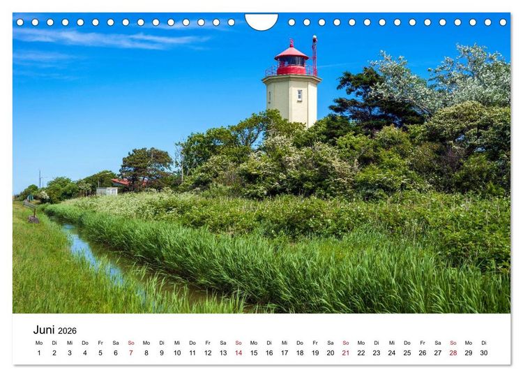 Produktbild: Fehmarn - "fe mer" nat&uuml;rlich "am Meer gelegen" (Wandkalender 2026 DIN A4 quer), CALVENDO Monatskalender