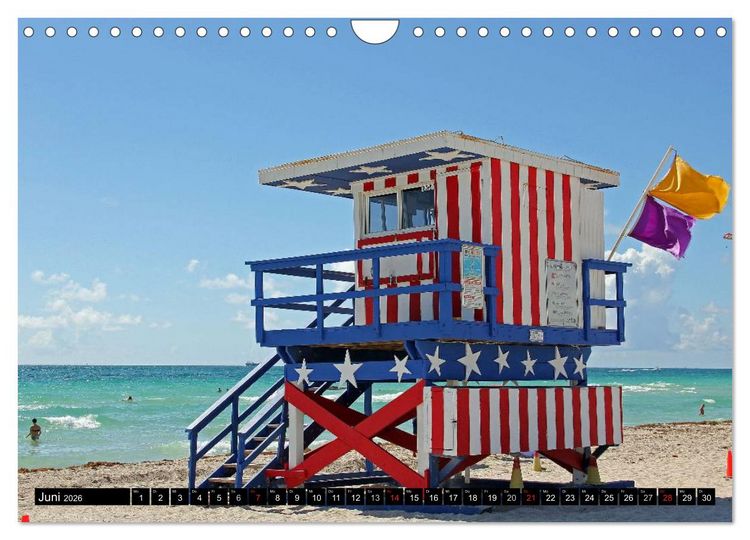 Produktbild: MIAMI (Wandkalender 2026 DIN A4 quer), CALVENDO Monatskalender