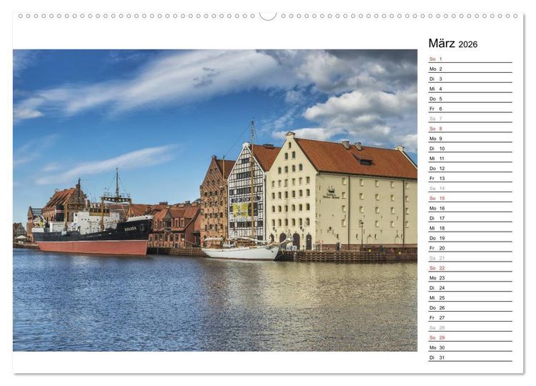 Produktbild: Danzig - Zeit f&uuml;r Entdeckungen (hochwertiger Premium Wandkalender 2026 DIN A2 quer), Kunstdruck in Hochglanz