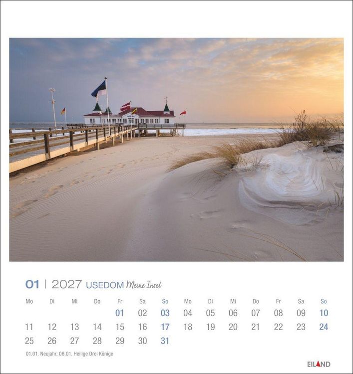 Produktbild: Usedom Postkartenkalender 2027 - Meine Insel