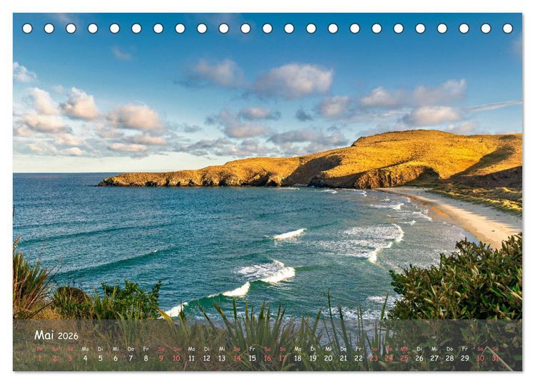 Produktbild: Neuseeland - Wo sich Himmel und Erde begegnen (Tischkalender 2026 DIN A5 quer), CALVENDO Monatskalender