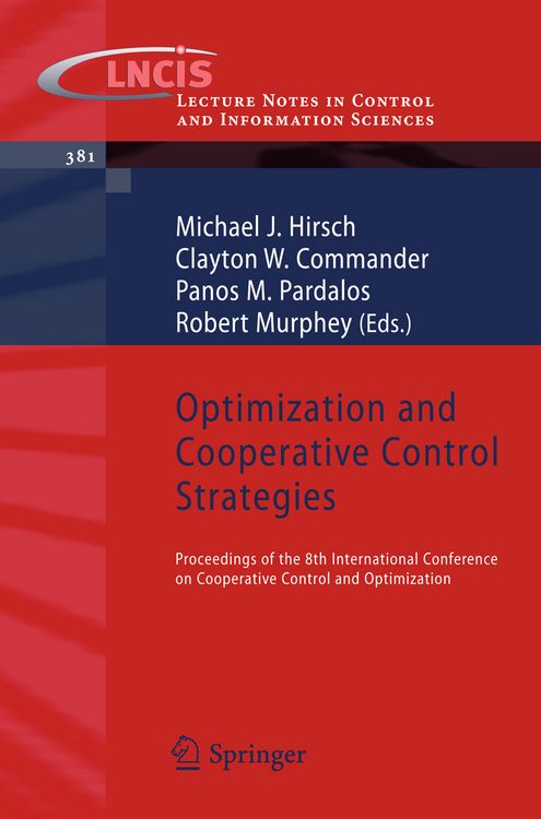 Produktbild: Optimization and Cooperative Control Strategies