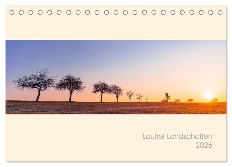 Produktbild: Lautrer Landschaften 2026 (Tischkalender 2026 DIN A5 quer), CALVENDO Monatskalender