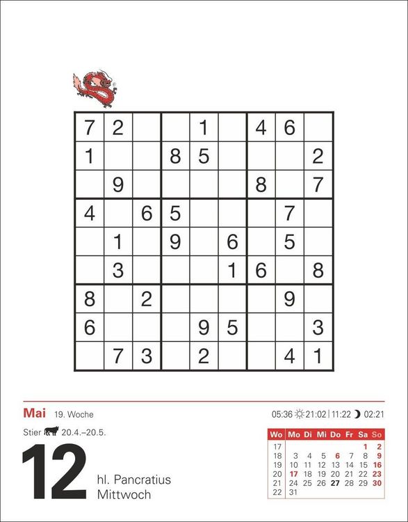 Produktbild: Sudoku Tagesabrei&szlig;kalender 2027 - Das Kult-R&auml;tsel aus Japan