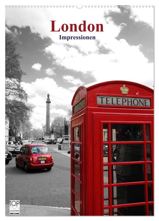 Produktbild: London - Impressionen (Wandkalender 2026 DIN A2 hoch), CALVENDO Monatskalender