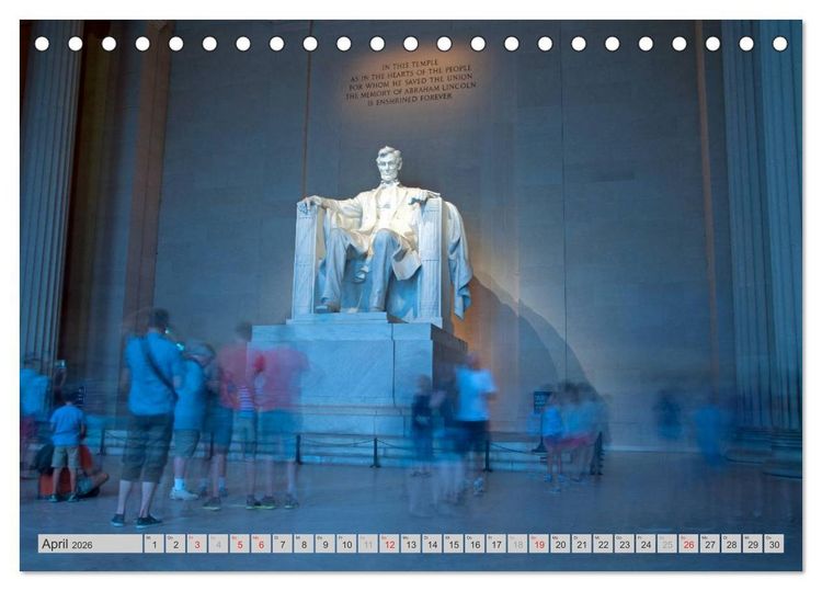 Produktbild: Washington D.C. (Tischkalender 2026 DIN A5 quer), CALVENDO Monatskalender