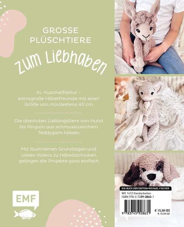 Produktbild: Meine liebsten Kuschelfreunde | H&auml;kel-Tiere aus Flauschgarn h&auml;keln von SPIEGEL-Bestsellerautorin @nadelkunst.handmade