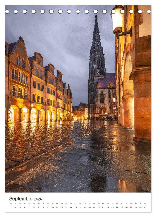 Produktbild: M&uuml;nster - Stadt und Natur (Tischkalender 2026 DIN A5 hoch), CALVENDO Monatskalender