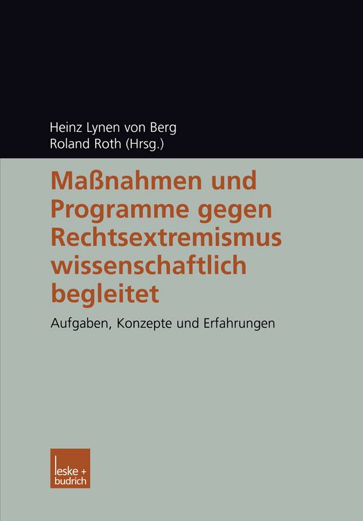 Produktbild: Ma&szlig;nahmen und Programme gegen Rechtsextremismus wissenschaftlich begleitet