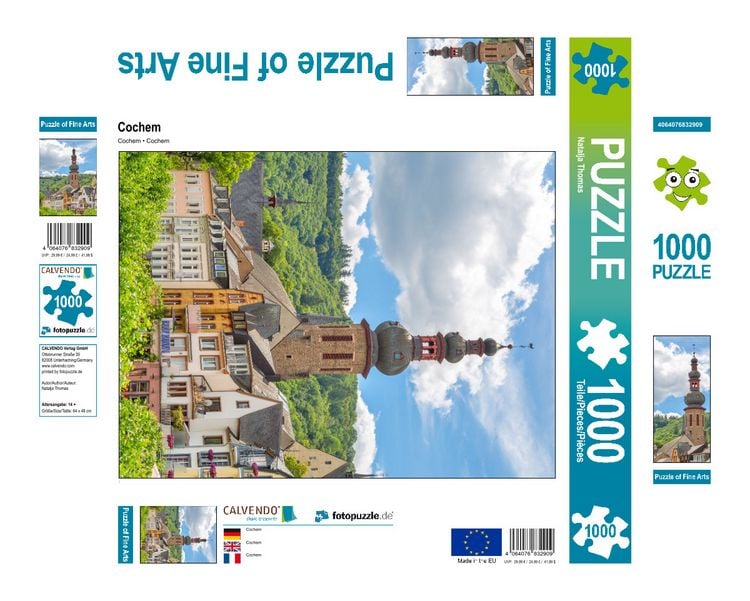 Produktbild: CALVENDO Puzzle Cochem | 1000 Teile Lege-Gr&ouml;&szlig;e 64x48cm Foto-Puzzle f&uuml;r gl&uuml;ckliche Stunden