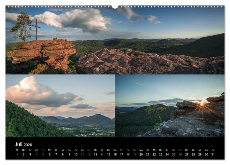 Produktbild: Atemberaubende und Emotionale Landschaften in der Pfalz (Wandkalender 2026 DIN A2 quer), CALVENDO Monatskalender