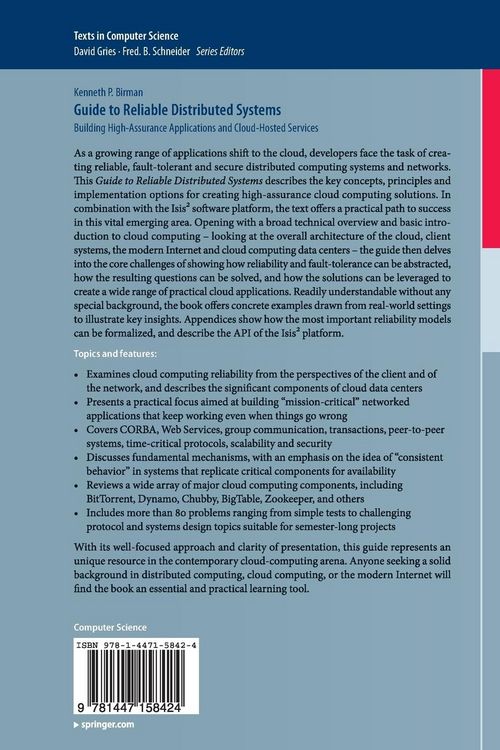 Produktbild: Guide to Reliable Distributed Systems
