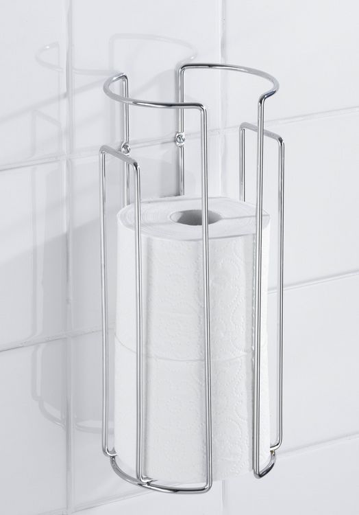 Produktbild: Toilettenpapier-Ersatzrollenhalter Chrom 2er Set, f&uuml;r 3 Rollen