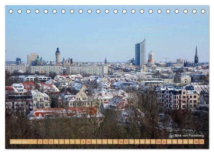 Produktbild: Mein Leipzig lob ich mir... (Tischkalender 2027 DIN A5 quer), CALVENDO Monatskalender