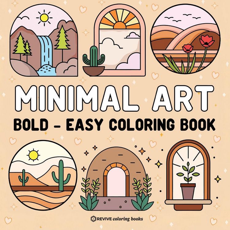 Produktbild: Bold & Easy Minimal Art Coloring Book for Adults & Teens