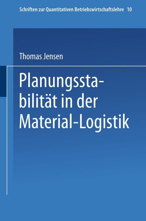 Produktbild: Planungsstabilit&auml;t in der Material-Logistik