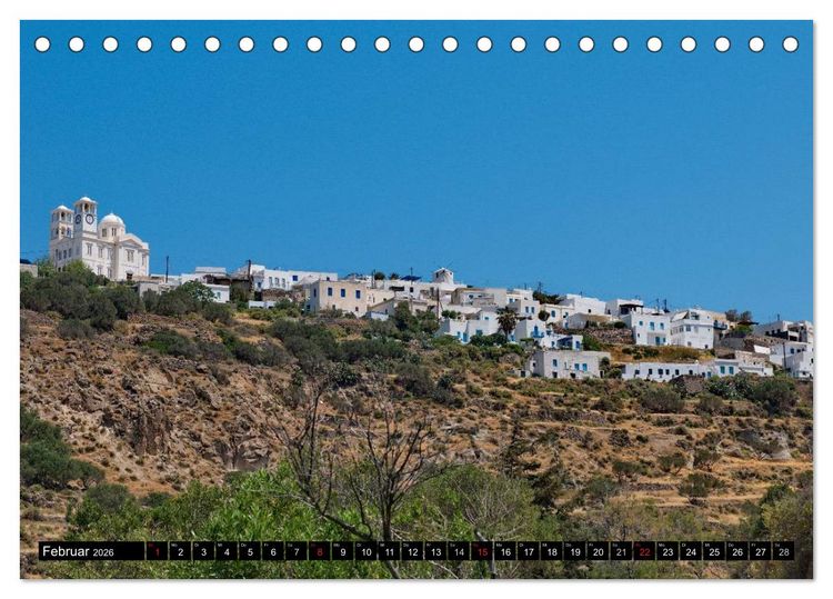Produktbild: Milos, Insel der Farben (Tischkalender 2026 DIN A5 quer), CALVENDO Monatskalender