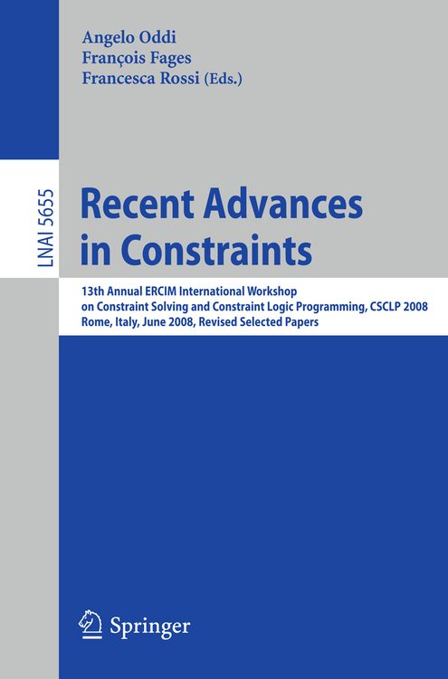 Produktbild: Recent Advances in Constraints