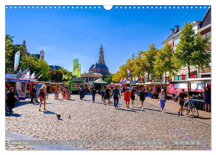 Produktbild: Ein Blick auf Groningen (Wandkalender 2026 DIN A3 quer), CALVENDO Monatskalender