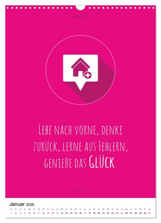 Produktbild: vollgeherzt: Der besondere Kalender f&uuml;r Bauherren mit motivierenden Hausbauzitaten (Wandkalender 2026 DIN A3 hoch), CALVENDO Monatskalender