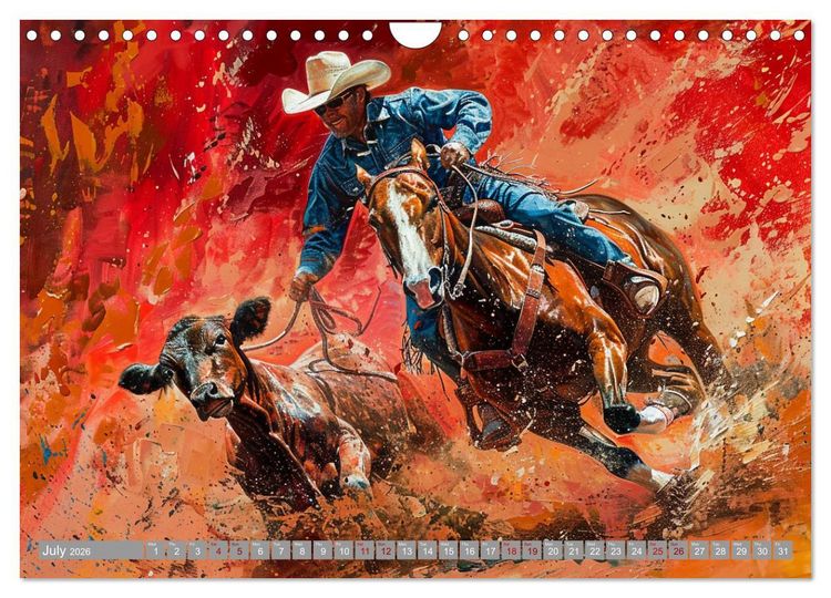Produktbild: Horses, Power and Freedom (Wall Calendar 2026 DIN A4 landscape), CALVENDO 12 Month Wall Calendar
