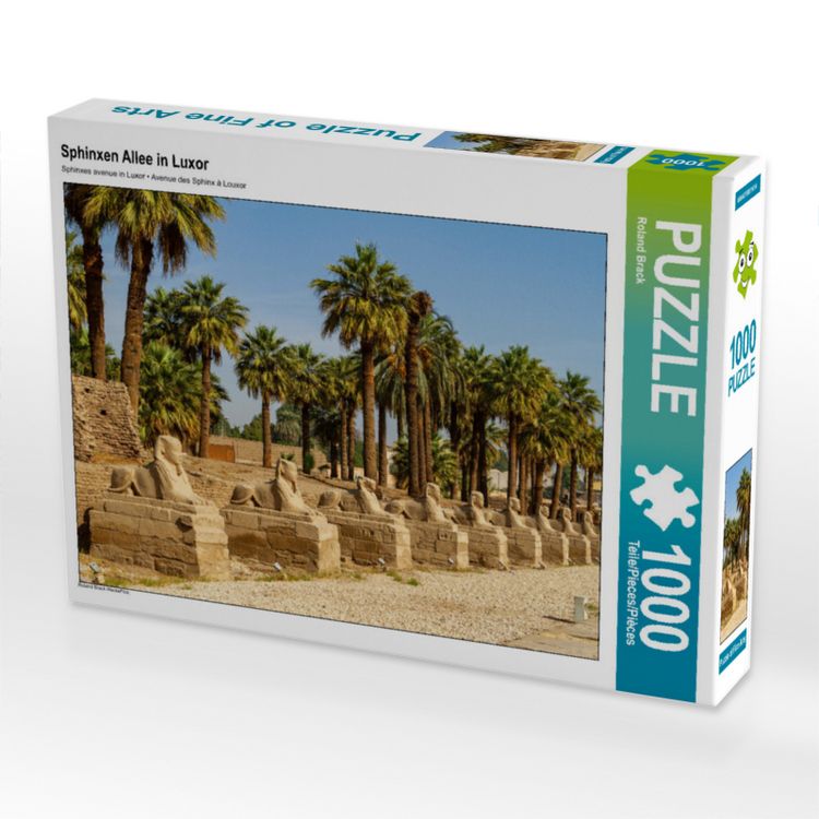 Produktbild: CALVENDO Puzzle Sphinxen Allee in Luxor | 1000 Teile Lege-Gr&ouml;&szlig;e 64 &times; 48 cm Foto-Puzzle f&uuml;r gl&uuml;ckliche Stunden