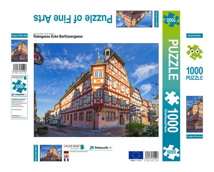 Produktbild: CALVENDO Puzzle Rabegasse Ecke Barf&uuml;ssergasse | 1000 Teile Lege-Gr&ouml;&szlig;e 64x48cm Foto-Puzzle f&uuml;r gl&uuml;ckliche Stunden
