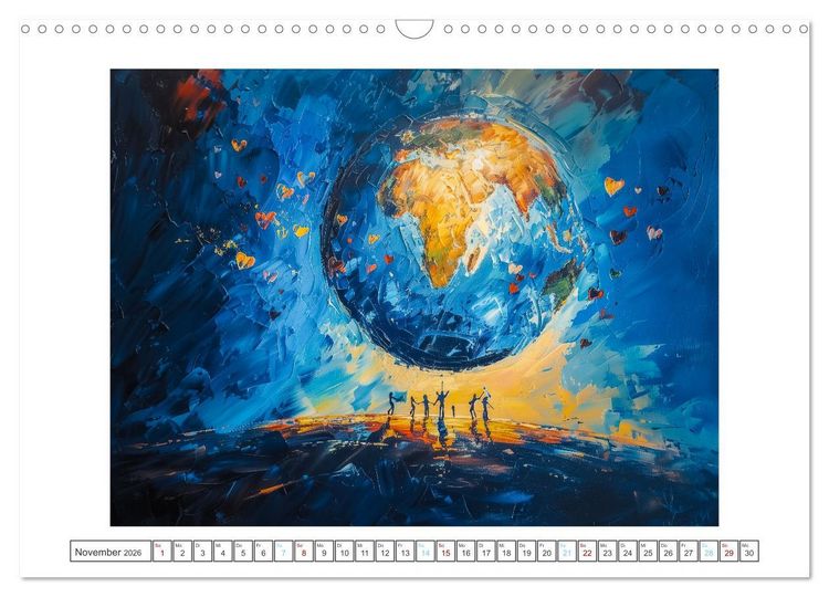 Produktbild: Die Sprache des Friedens (Wandkalender 2026 DIN A3 quer), CALVENDO Monatskalender