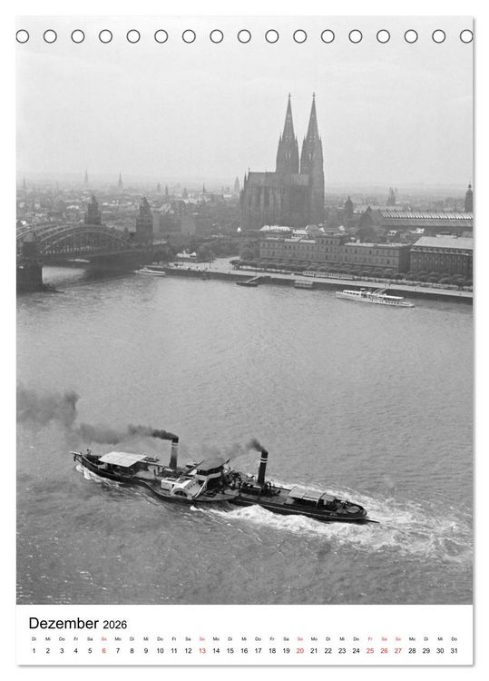 Produktbild: Zeitreise K&ouml;ln 1930er Jahre. Fotograf: Karl Heinrich L&auml;mmel (Tischkalender 2026 DIN A5 hoch), CALVENDO Monatskalender