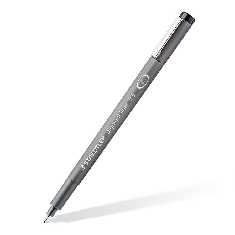 Produktbild: STAEDTLER pigment liner 308 Fineliner, 3er Set (0.3, 0.5, 0.7), 1 Radierer + 1 Spitzer, 308 SBK3P