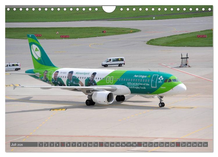 Produktbild: Flugzeuge zwischen Himmel und Erde (Wandkalender 2026 DIN A4 quer), CALVENDO Monatskalender