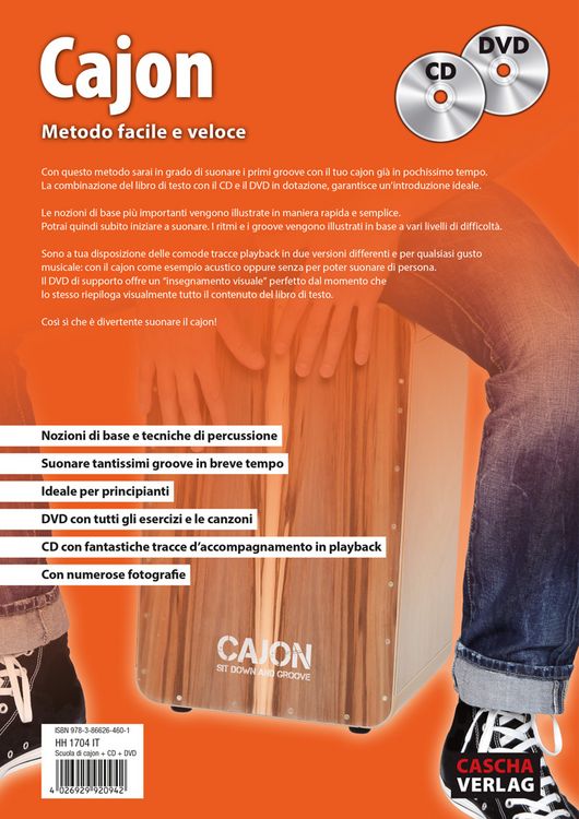 Produktbild: Cajon - Metodo facile e veloce + CD + DVD