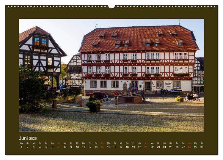 Produktbild: Fachwerk in Nordhessen (hochwertiger Premium Wandkalender 2026 DIN A2 quer), Kunstdruck in Hochglanz