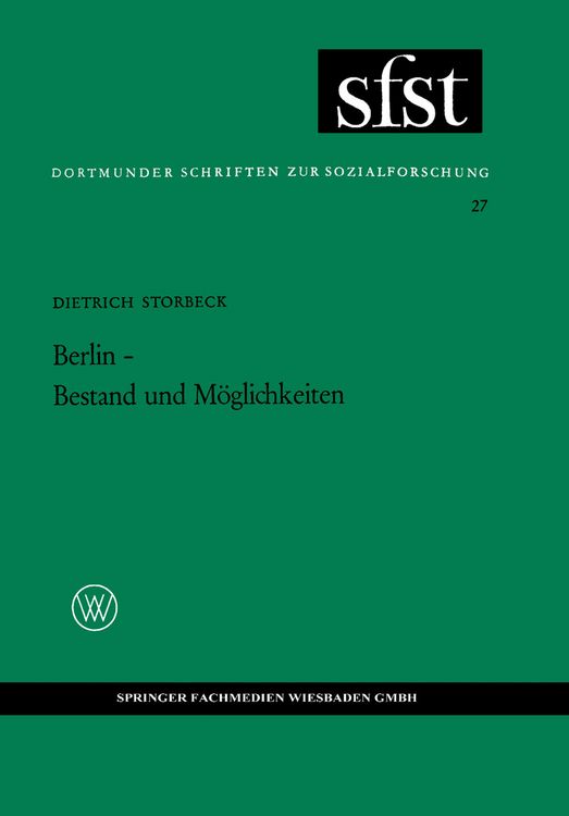 Produktbild: Berlin &mdash; Bestand und M&ouml;glichkeiten