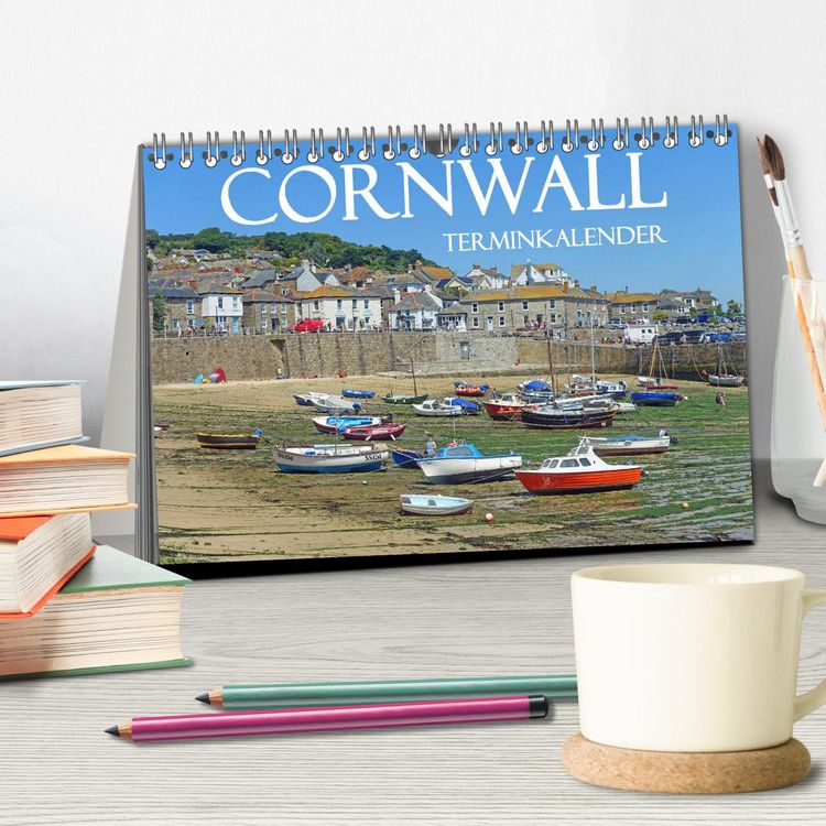 Produktbild: Cornwall. Terminkalender (Tischkalender 2026 DIN A5 quer), CALVENDO Monatskalender
