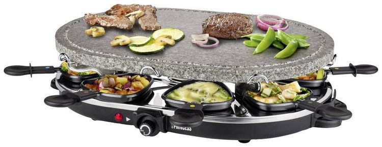 Produktbild: Princess 162720 Raclette 8Pf&auml;nnchen Schwarz